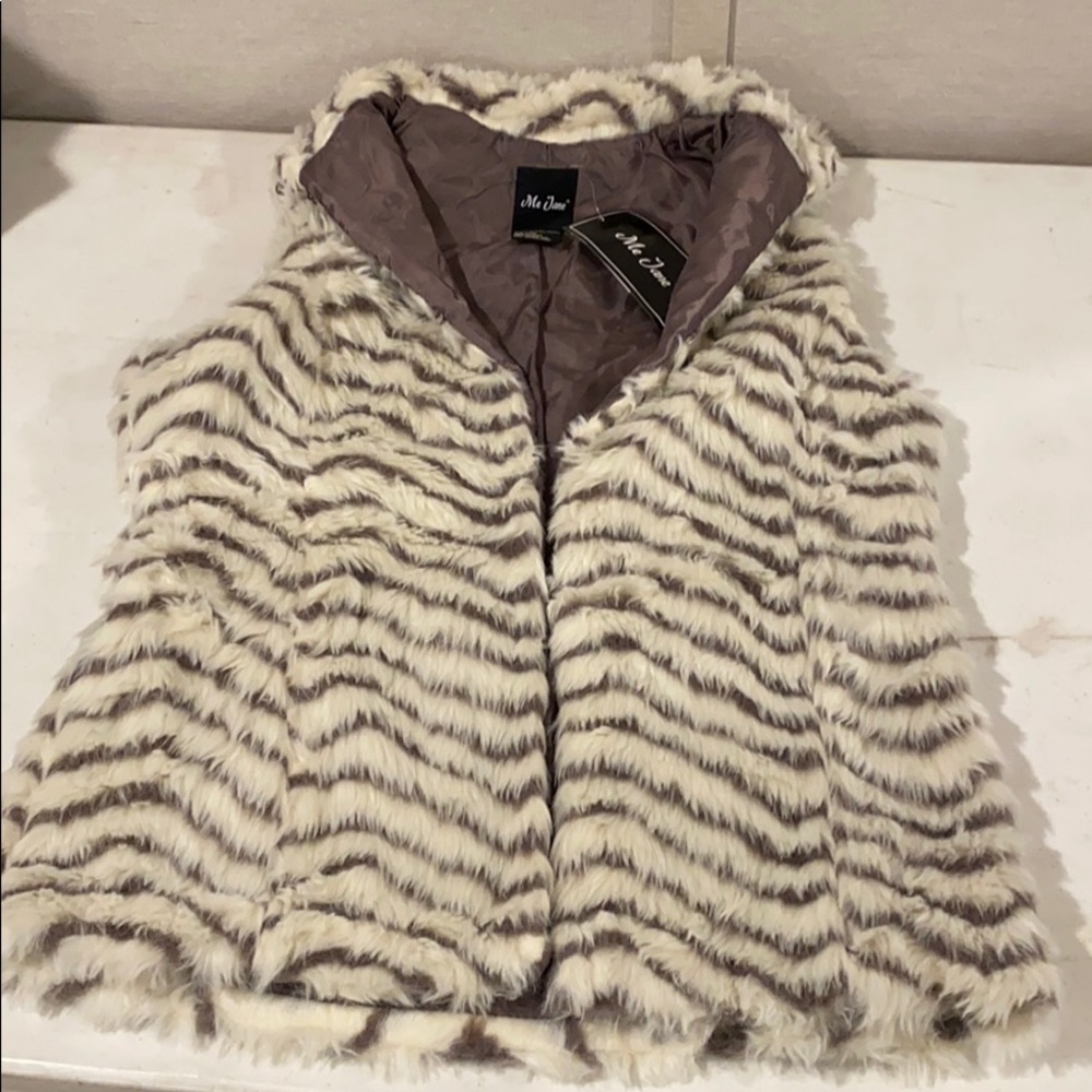 Faux fur vest